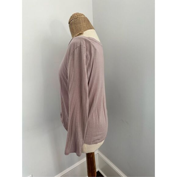 Young Fabulous & Broke long sleeve tee Sz Small blush knit front - Picture 4 of 7